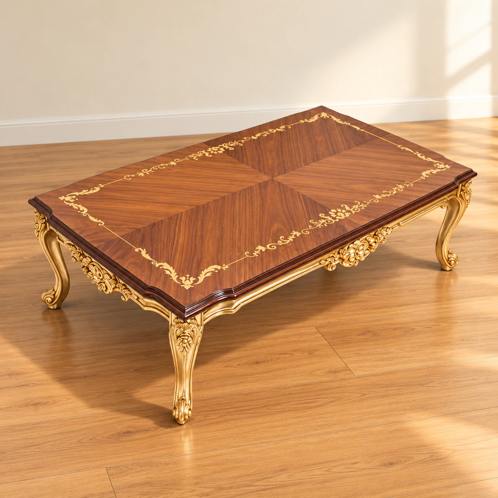 Gold-Detail Coffee Table