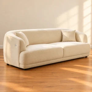 Cream Rounded Sofa