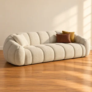 Ivory Ripple Sofa